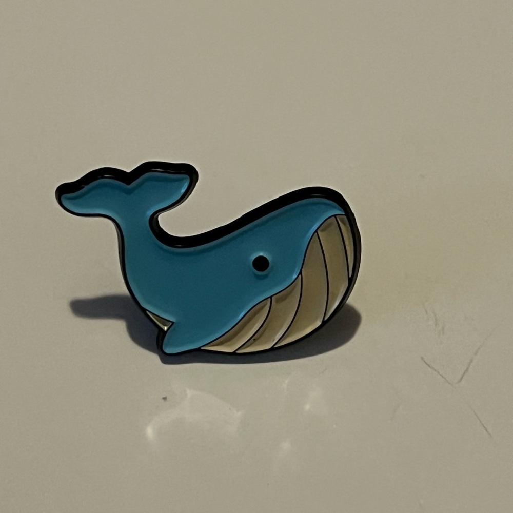 Blue Whale Enamel Pin